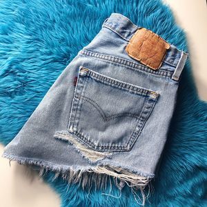 LEVI 501 VINTAGE HIGHWAISTED SHORTS